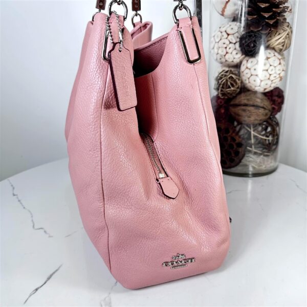 5385-Túi xách tay/đeo vai-COACH Phoebe pink leather shoulder bag-Như mới6