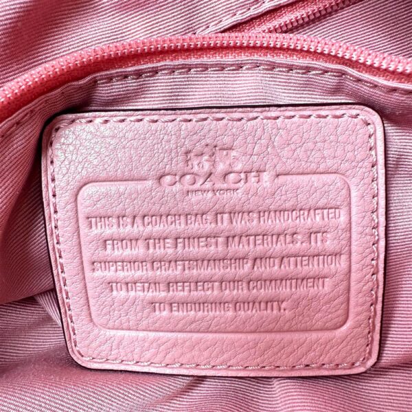 5385-Túi xách tay/đeo vai-COACH Phoebe pink leather shoulder bag-Như mới19