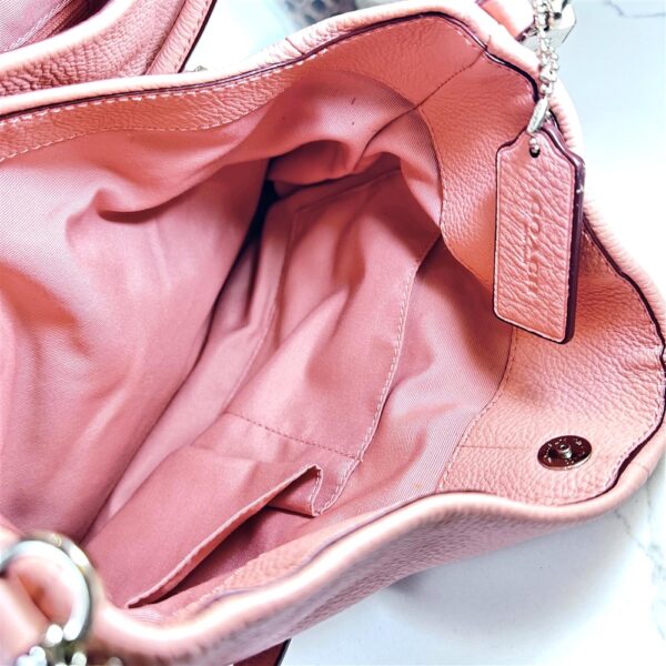 5385-Túi xách tay/đeo vai-COACH Phoebe pink leather shoulder bag-Như mới16