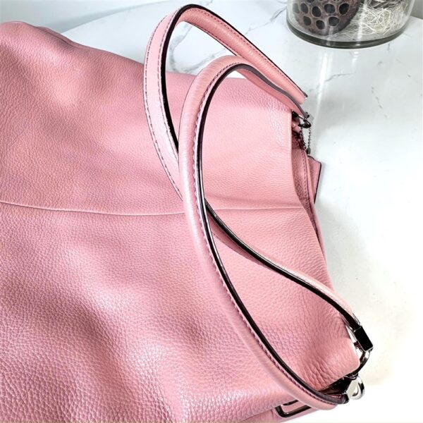 5385-Túi xách tay/đeo vai-COACH Phoebe pink leather shoulder bag-Như mới11