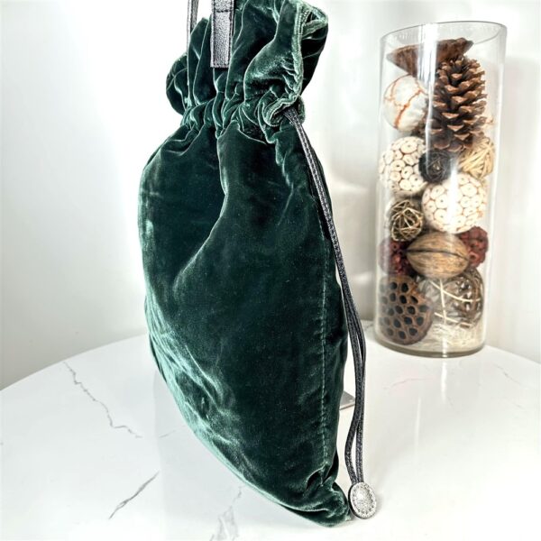 5398-Túi đeo vai/xách tay-IKOT green velvet tote bag3