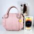5392-Túi xách tay/đeo chéo-SAZABY pink leather satchel bag15