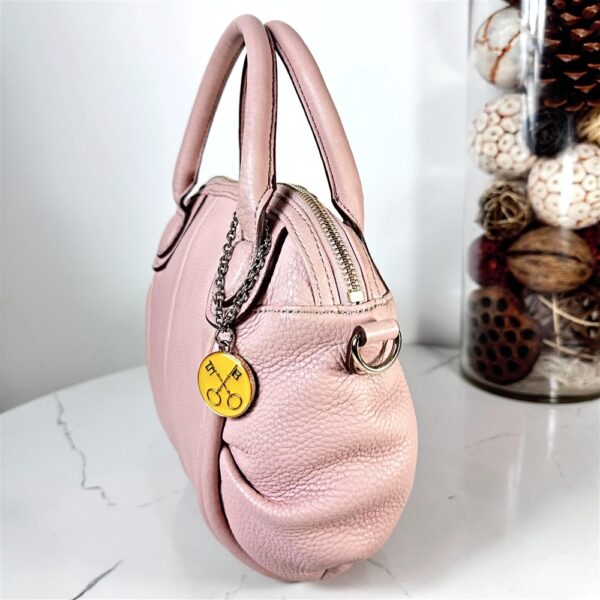 5392-Túi xách tay/đeo chéo-SAZABY pink leather satchel bag5