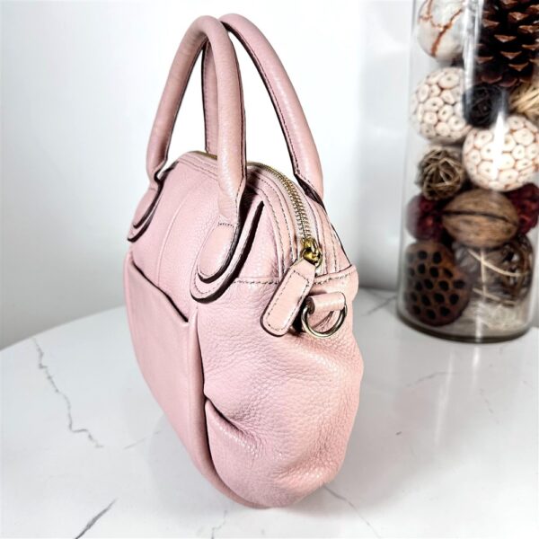 5392-Túi xách tay/đeo chéo-SAZABY pink leather satchel bag6