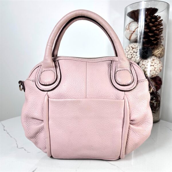 5392-Túi xách tay/đeo chéo-SAZABY pink leather satchel bag7