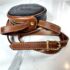 5391-Túi đeo chéo-TRUSSARDI Italy vintage leather small crossbody bag7