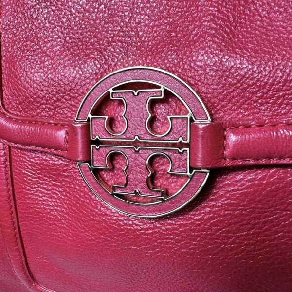 5389-Túi xách tay/đeo chéo-TORY BURCH Armanda red leather satchel bag8