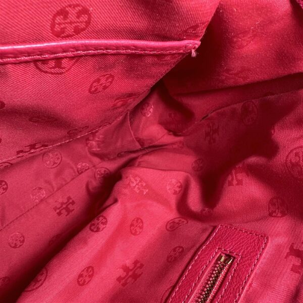 5389-Túi xách tay/đeo chéo-TORY BURCH Armanda red leather satchel bag19