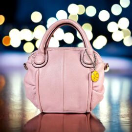 5392-Túi xách tay/đeo chéo-SAZABY pink leather satchel bag