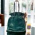 5398-Túi đeo vai/xách tay-IKOT green velvet tote bag0