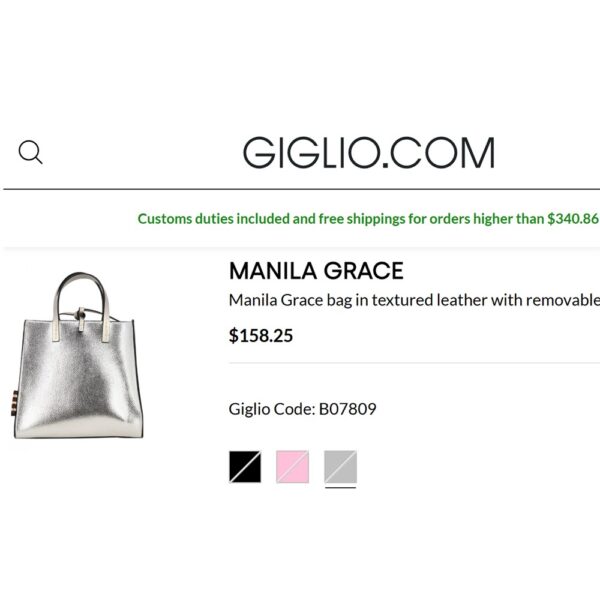 5368-Túi xách tay/đeo vai-MANILA GRACE Felicia synthetic leather bag-Gần như mới20