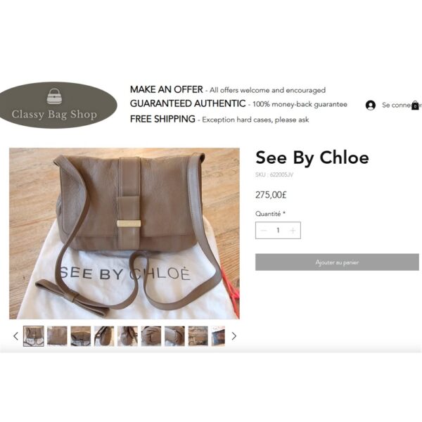 5315-Túi đeo chéo-SEE BY CHLOE leather crossbody bag-Khá mới18
