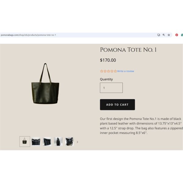 5326-Túi xách tay-POMONA cut out leather tote bag-Khá mới14