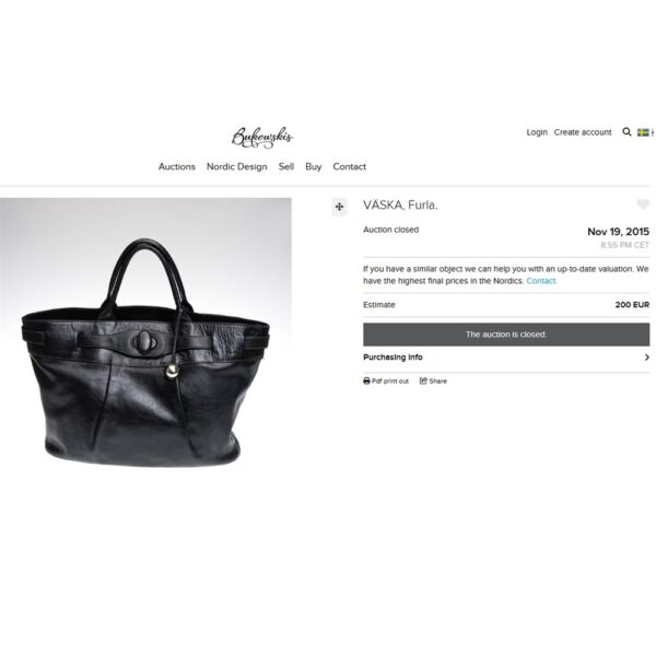5325-Túi xách tay/đeo vai-FURLA vintage leather tote bag-Đã sử dụng/Khá sạch22