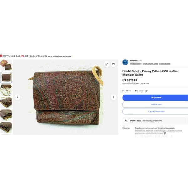5320-Túi đeo nhỏ/Ví nữ-ETRO Paisley canvas leather small bag/Wallet11