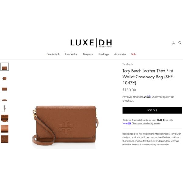 5394-Túi đeo chéo/Ví nữ-TORY BURCH leather crossbody bag/Wallet-Đã sử dụng18
