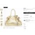 5381-Túi xách tay/đeo vai-FURLA gold metallic carmen shopper bag-Khá mới22