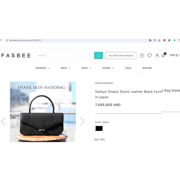 5296-Túi xách tay/đeo chéo-Shark skin handbag/cross body bag-Gần như mới/Chưa sử dụng17