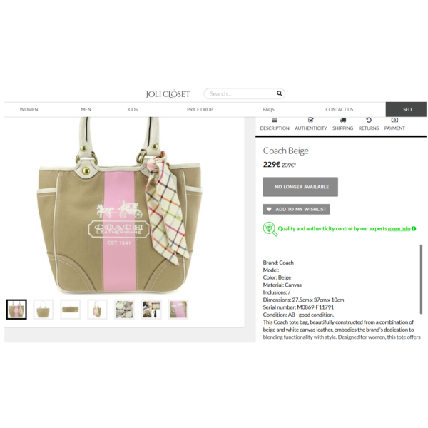 5299-Túi xách tay-COACH Canvas Limited Edition Bleecker Heritage Stripe bag-Gần như mới21