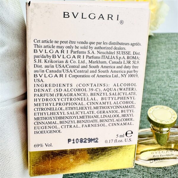 6165-BVLGARI Rose Essentielle EDT 5ml splash perfume-Nước hoa nữ-Đã sử dụng5