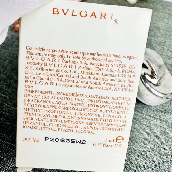 6166-BVLGARI Omnia Cristallize EDT 5ml splash perfume-Nước hoa nữ-Chưa sử dụng4