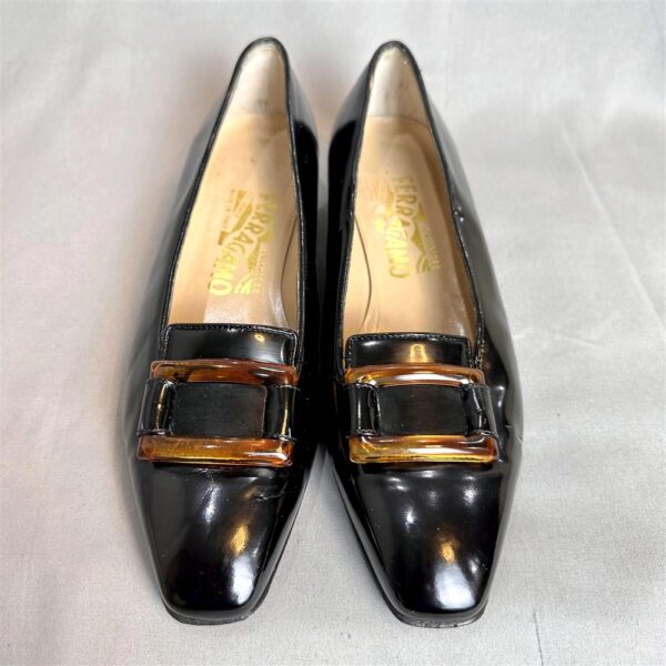 3923-Size 36.5 (23.5cm)-SALVATORE FERRAGAMO leather loafers-Giầy bệt nữ-Đã sử dụng2