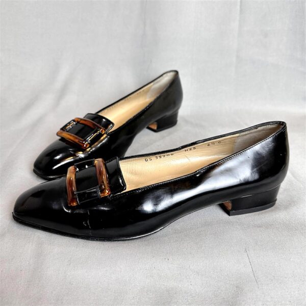 3923-Size 36.5 (23.5cm)-SALVATORE FERRAGAMO leather loafers-Giầy bệt nữ-Đã sử dụng4