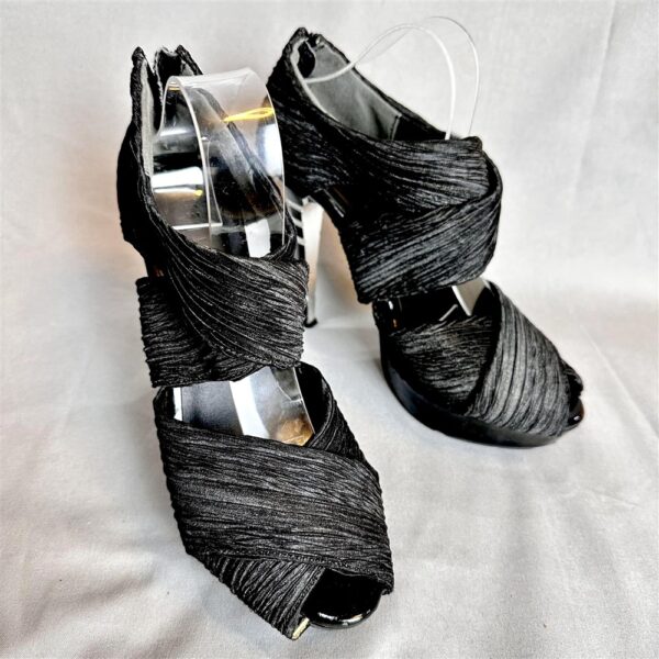 3930-Size 37.5-38(24.5-25cm)-AJST DESIGN cloth high heels-Giầy nữ-Đã sử dụng3