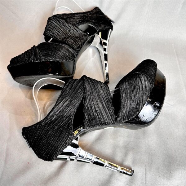 3930-Size 37.5-38(24.5-25cm)-AJST DESIGN cloth high heels-Giầy nữ-Đã sử dụng6