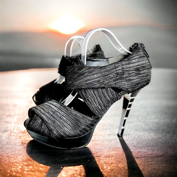3930-Size 37.5-38(24.5-25cm)-AJST DESIGN cloth high heels-Giầy nữ-Đã sử dụng0