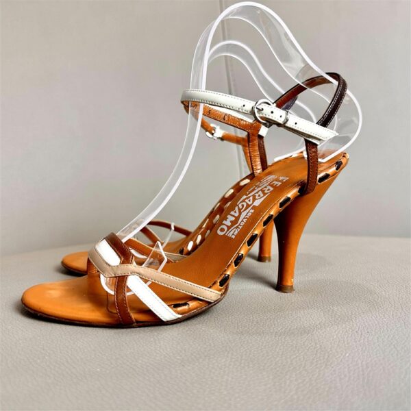 3956-Size 5/35.5 (22.5cm)-SALVATORE FERRAGAMO sandals-Sandel nữ-Đã sử dụng4