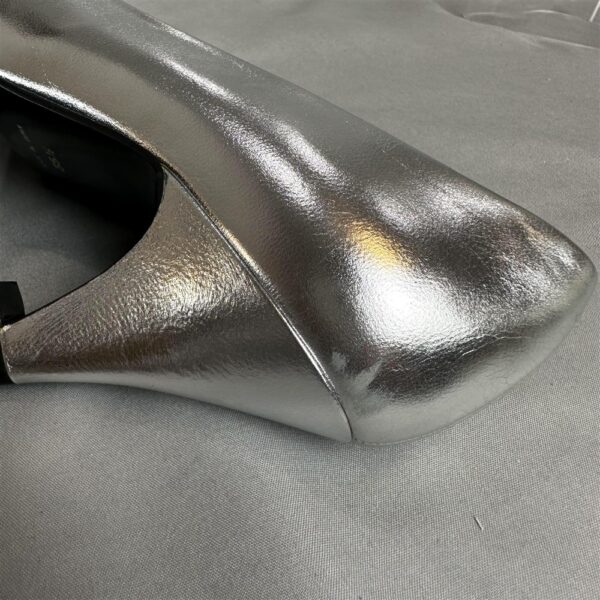 3982-Size 35.5 (22.5cm)-NINA RICCI metallic leather Pumps-Giầy nữ-Khá mới12
