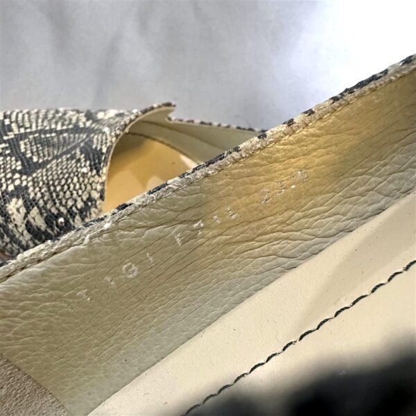 7508-Size 36.5 (23.5cm)-REGAL Japan python embossed flats-Giầy nữ-Đã sử dụng12