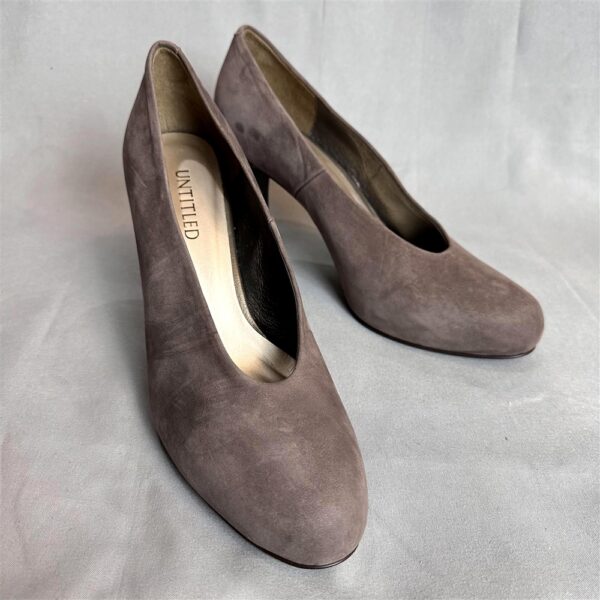 7510-Size 37.5 (24.5cm)-UNTITLED suede leather high heels-Giầy nữ-Khá mới/chưa sử dụng5