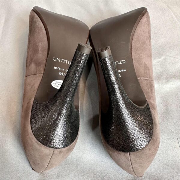 7510-Size 37.5 (24.5cm)-UNTITLED suede leather high heels-Giầy nữ-Khá mới/chưa sử dụng11