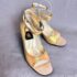 7519-Size 36 (23cm)-LANVIN metallic Ankel Strap Sandals-Sandal nữ-Đã sử dụng/khá mới4