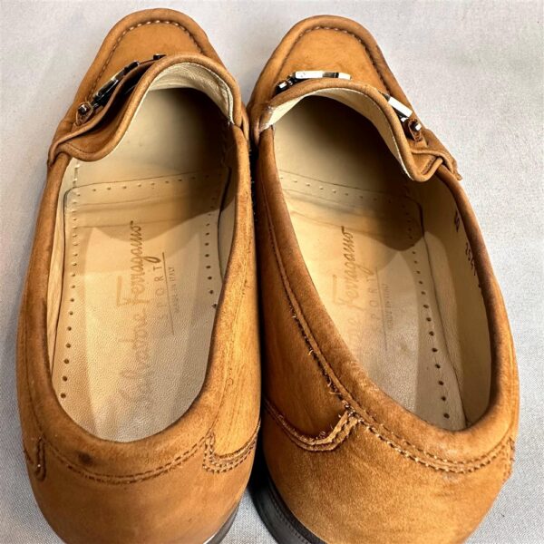 7521-Size 6C/36.5 (23-23.5cm)-SALVATORE FERRAGAMO suede leather loafers-Giầy nữ-Đã sử dụng11