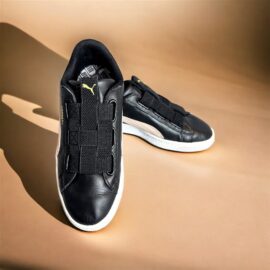 7502-Size 38/38.5(24.5cm)-PUMA leather sneakers-Giầy nữ-Khá mới