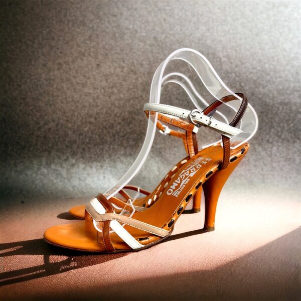 3956-Size 5/35.5 (22.5cm)-SALVATORE FERRAGAMO sandals-Sandel nữ-Đã sử dụng0