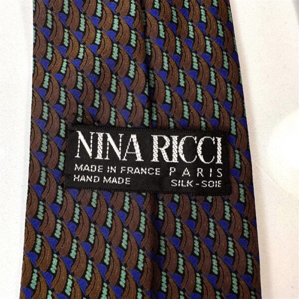 1254-Caravat-NINA RICCI Handmade tie-Đã sử dụng6