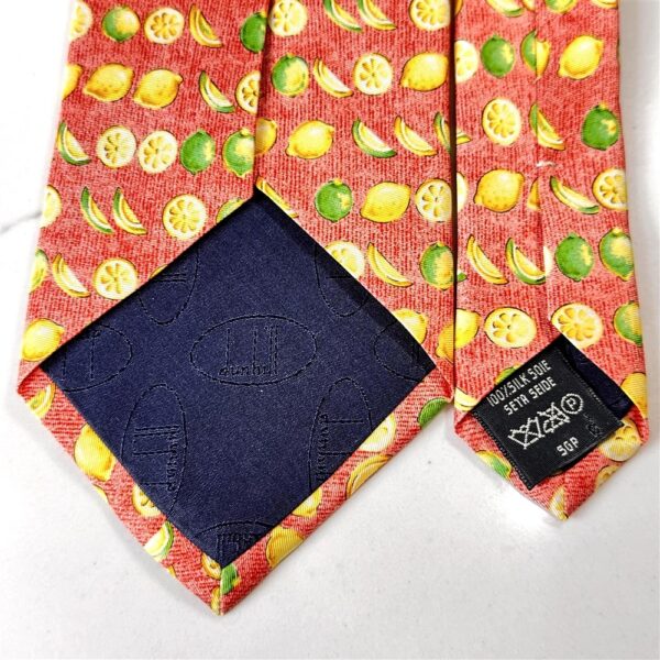1259-Caravat-DUNHILL Fruit vintage tie-Khá mới3