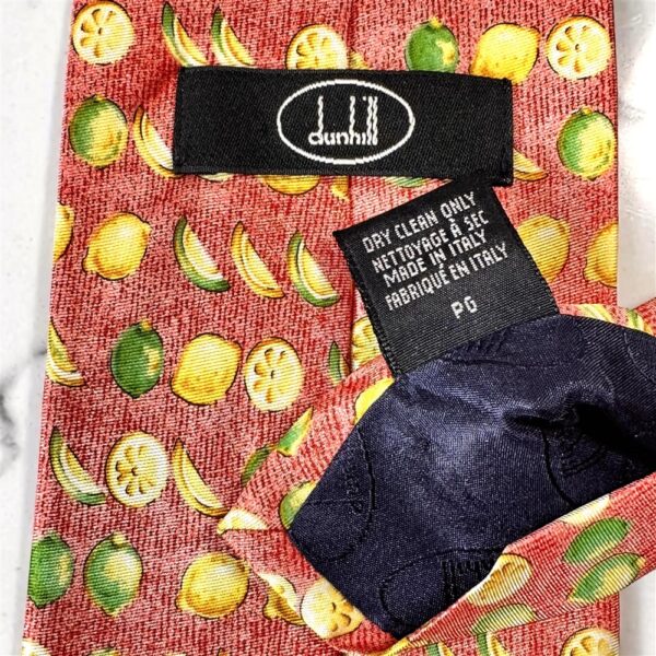 1259-Caravat-DUNHILL Fruit vintage tie-Khá mới6