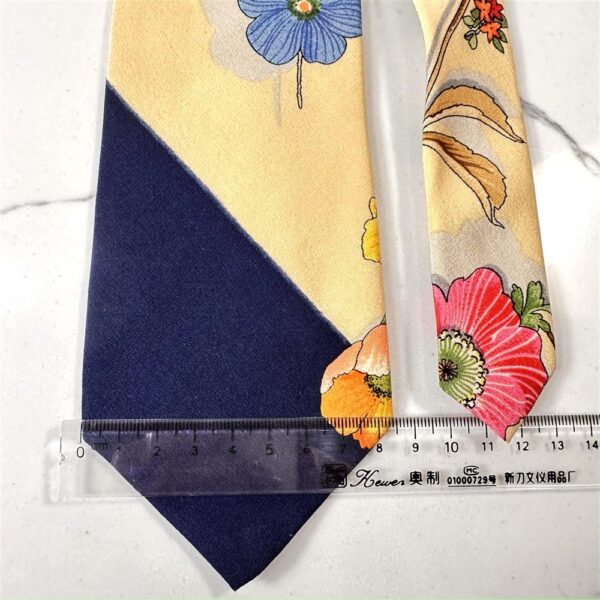 1260-Caravat-CARTIER Paris Flower vintage tie-Khá mới4