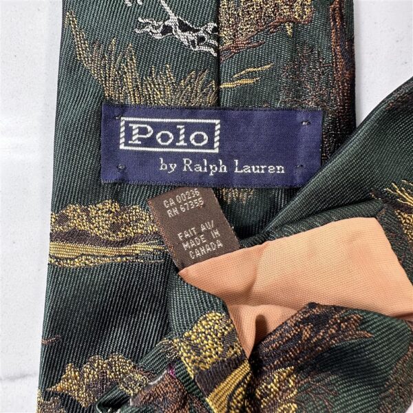 1278-Caravat-POLO RALPH LAUREN vintage tie-Đã sử dụng6