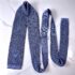 1280-Caravat-HERMES knitted blue tie-Khá mới1
