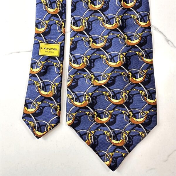 1282-Caravat-LANCEL handmade vintage tie-Khá mới2