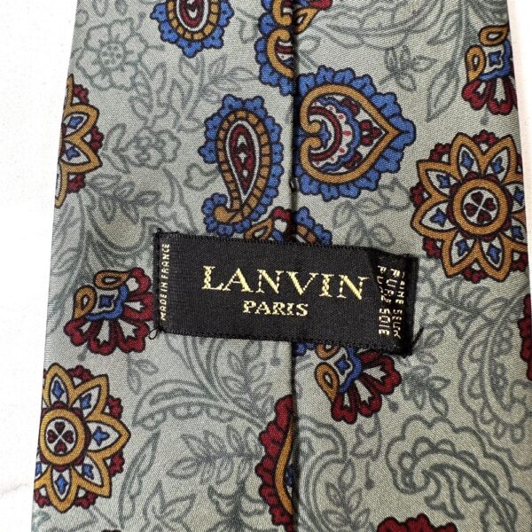 1288-Caravat-LANVIN Paisley tie-Đã sử dụng5