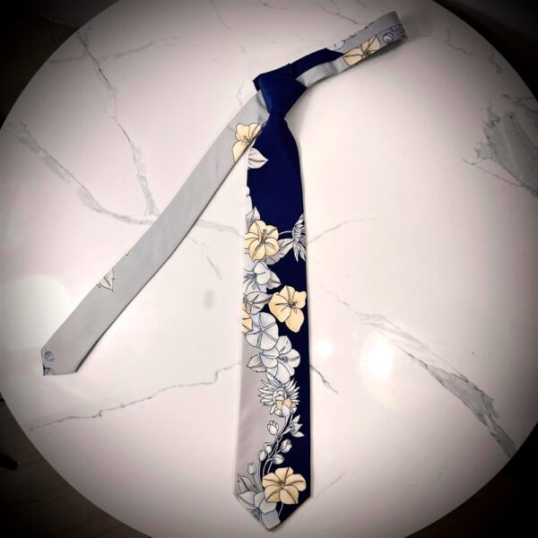 1290-Caravat-LEONARD flower vintage tie-Khá mới7
