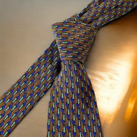 1254-Caravat-NINA RICCI Handmade tie-Đã sử dụng