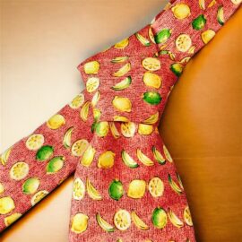 1259-Caravat-DUNHILL Fruit vintage tie-Khá mới